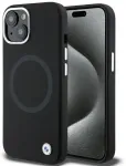 BMW BMHMP15MSILBK2 iPhone 15 Plus 6.7" juodas Signature Liquid Silicone MagSafe dėklas