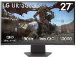 LG UltraGear 27GS60QC 27" QHD 180Hz I&scaron;lenktas žaidimų monitorius