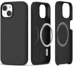 Tech-Protect Silicone MagSafe iPhone 15 Case - Matte Black