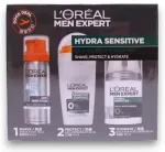 Travel Set L'Oreal Paris: Men Expert, Alcohol-Free, Hydrating & Regenerating, Day & Night, Cream, For Face, 50 ml + Men Expert, Alcohol-Free, Anti-Sweat, Deodorant Roll-On, For Men, 50 ml + Men Expert