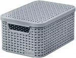 Dėžutė su dangteliu Style S 29,1x19,8x14,2cm &scaron;viesiai pilka