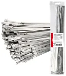 Stainless steel metal clamps 7.9x600mm 100 pcs. AMIO-04327