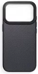 Carbon Elite Mag Cover telefono dėklas su MagSafe palaikymu iPhone 17 Pro | iPhone 18 Pro juodas