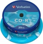 Verbatim Matricas CD-R 700MB 1x-52x Extra Protection, 25 Pack Spindle