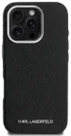 Karl Lagerfeld Grained PU Repeated Logo MagSafe Case Aizsargapvalks priek&scaron; Apple iPhone 16 Pro Max