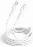 Quik Accessories QK-1022 Soft Silicone 27W Uzlādes un datu Kabelis USB-C uz Lightning 1m