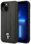 Karl Lagerfeld KLHCP14SPSQPK Puffy Ikonik Pin Hardcase Aizsargapvalks priek&scaron; iPhone 14/15/13 6,1" / melns