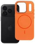 Case for iPhone 18 Pro / 17 Pro Frame Mag Cover compatible with MagSafe orange