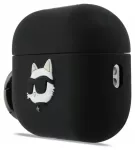 Karl Lagerfeld 3D Logo NFT Choupette Head Silicone Case for AirPods Pro 3 Black