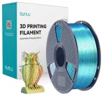 Sunlu PLA+ Silk Tri-Color Filament (red, yellow, and green)