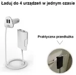 Awei C-400 automobilinis įkroviklis | 36W | USB-A | su komplekte esančiu USB-A laidu | baltas