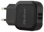 Qoltec Charger kelioninis įkroviklis | 12W | USB-A