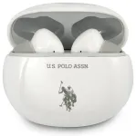 US Polo słuchawki Bluetooth USTWS1WH TWS  + stacja dokująca biały|white