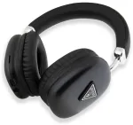 Guess PU dirbtinės odos 4G trikampio logotipo &bdquo;Bluetooth&ldquo; stereo ausinės, juodos