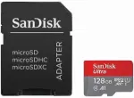 SanDisk Ultra Light microSDXC 128GB + SD adapteris