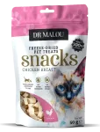 Treats for cats - DR Malou, Cat treats, meat cubes, 100% freeze-dried chicken breast, 50g