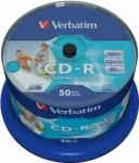 Verbatim Matricas CD-R AZO 700MB 1x- 52x Wide Printable non ID,50 Pack Spindle