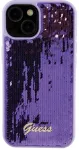 Guess HC Sequin Script Metal Case Aizsargapvalks Priek&scaron; Apple iPhone 15 Pro Max