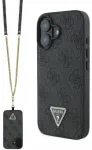 Guess Leather Metal Logo Strass Crossbody Case Aizsargapvalks Priek&scaron; Apple iPhone 16