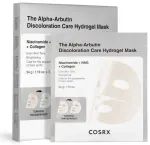COSRX The Alpha‑Arbutin Discoloration Care Hidrogēla Maska Sejai 3 gab