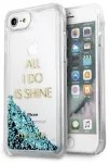Guess GUHCP7GLUQBL Liquid Glitter Party Aizsargapvalks priek&scaron; iPhone 6/7/8/SE 2020 / SE 2022 / zils