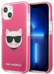 Karl Lagerfeld KLHCP13STPECPI Aizsargapvalks priek&scaron; iPhone 13 mini 5,4" / fuksīna