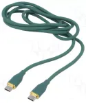 Gembird CC-USB2S-CMCM-1.5M-G Premium Silicon USB Type-C Male - USB Type-C Male kabelis 1.5m / zaļ&scaron;