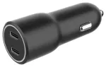 Gembird TA-UC-C2PD40-CAR-01 Automa&scaron;īnas Lādētājs 2x USB Type-C PD 40W / melns
