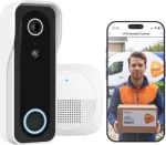 Trust 71388 DOORCAM-3000 Durvju zvana skaņas signāls / melns, balts