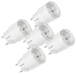 Set of 5 Shelly Plug S MTR Gen3 12A smart outlets (white)