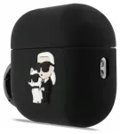 Karl Lagerfeld 3D Logo NFT Karl and Choupette Silicone Case for AirPods Pro 3 Black