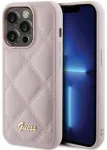 Guess Quilted Metal Logo Case Aizsargapvalks Priek&scaron; Apple iPhone 15 Pro
