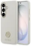 Case Guess Rhinestone Round Logo MagSafe Aizsargapvalks priek&scaron; Samsung Galaxy S26 / bē&scaron;s