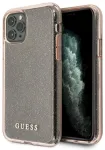 Guess GUHCN58PCGLPI Aizsargapvalks priek&scaron; iPhone 11 Pro Glitter / rozā