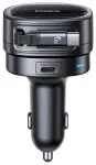 Baseus PrimeTrip VR1 Auto lādētājs 60W USB-A USB-C ar ievietojamu USB-C kabeli / melna