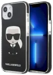 Karl Lagerfeld KLHCP13STPEIKK Iconik Karl Aizsargapvalks priek&scaron; iPhone 13 mini 5.4" / melns