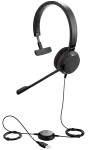 JABRA Evolve 20 SE, Mono MS, USB C/A adapter, Leather