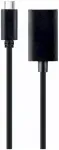 Gembird A-CM-DPF-02 USB-C uz DisplayPort adaptera kabelis 4K 15 cm / melns