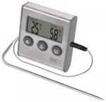 Digital Cooking Thermometer wih Probe & Timer (99 min 59 sec)