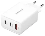 Intenso maitinimo adapteris 1x USB-A/2x USB-C 65W GaN White