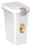 Talpykla naminių gyvūnėlių maistui laikyti 6kg 15L 33x22x41cm permatoma/balta