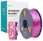 Sunlu PLA+ Silk Tri-Color Filament (red, yellow, and blue)