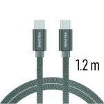 Swissten Textile Fast Charge 3A USB-C / USB-C Datu un Uzlādes Kabelis 1.2m