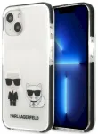 Karl Lagerfeld KLHCP13STPEKCW Aizsargapvalks priek&scaron; iPhone 13 mini 5,4" / balts