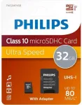 Philips FM32MP45B microSDHC Atmiņas karte 32GB Class 10 / UHS-I + adapteris