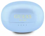 Guess Metallic Finish Classic Logo OWS Wireless Earphones Light Blue