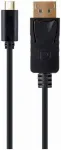 Gembird A-CM-DPM-01 USB-C uz DisplayPort kabelis 4K@60Hz 2m / melns
