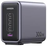 Ugreen Nexode kelioninis įkroviklis | 300W | PD, QC, GaN | USB-A, USB-C | juodas