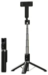 Selfie Stick - with detachable bluetooth remote control and tripod - P90 BLACK