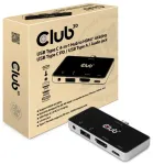 Club3D USB-C 4in1 centrmezgls >HDMI/USB/USB-C/Austiņas 4K60Hz PD100W mazumtirdzniecība